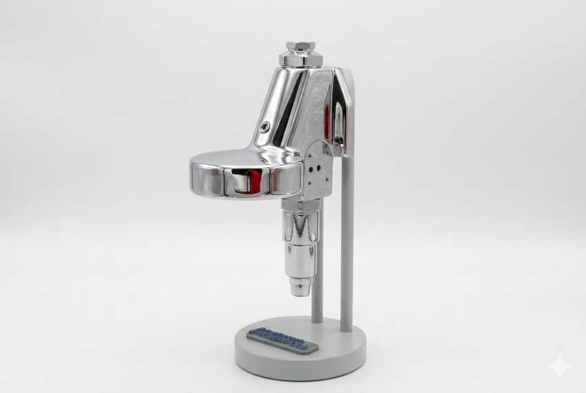 Gruppo erogazione automatico E61 con attacco elettrovalvola DX e SX e canotto di scarico lungo